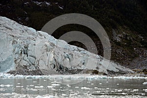 Pia glacier on the archipelago of Tierra del Fuego. photo