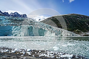 Pia Glacier in Parque Nacional Alberto de Agostini in the Beagle Channel of Patagonia