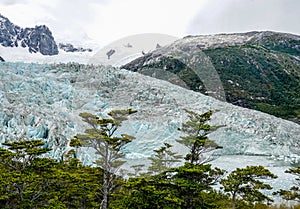 Pia Glacier in Parque Nacional Alberto de Agostini in the Beagle Channel of Patagonia