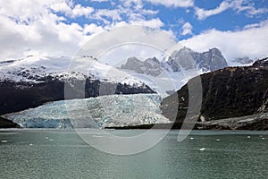 Pia Glacier in Patagonia. Chile