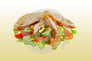 Piadina with chicken
