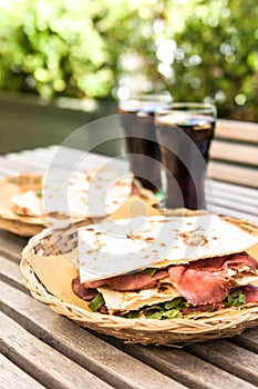 Piadina: Italian sandwich