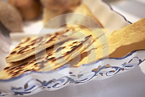 Piadina Romagnola and bread photo