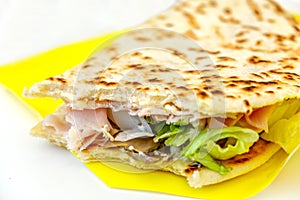 Piadina romagnola italian flatbread