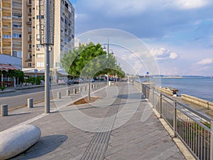 PIale Pasa promenade along mediterranean sea in Larnaca