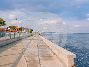 PIale Pasa promenade along mediterranean sea in Larnaca