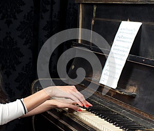 Pianist musician piano music playing