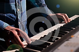 Pianist musician piano musical instrument playing.