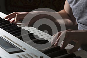 Pianist musician piano musical instrument playing.