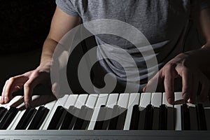 Pianist musician piano musical instrument playing.