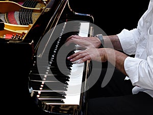 Pianist Plays Jazz Music photo