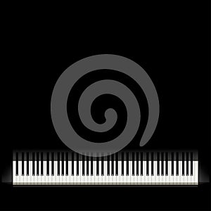 Piano black background