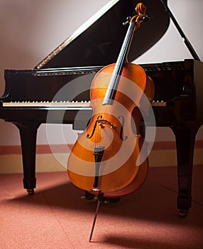 Piano and cello photo