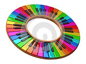Piano color wheel