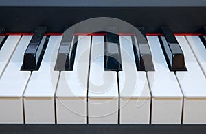 Piano fingerboard photo