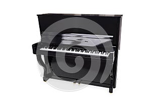 Piano, Grand Piano Percussion Music Instrument Isolated on White background 3D rendering photo