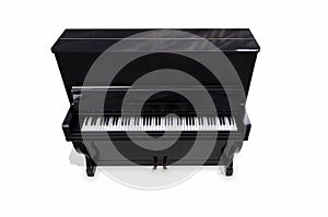 Piano, Grand Piano Percussion Music Instrument Isolated on White background 3D rendering photo