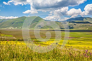 Piano Grande mountain plateau, Umbria, Italy