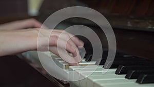 Piano, hands pianist playing music