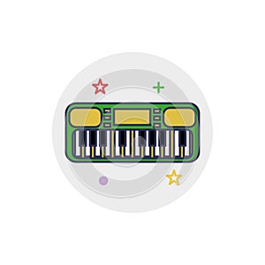 Piano icon | Children Toys - with Outline Filled Style