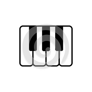 Piano icon, music logo, musical sign â€“ vector