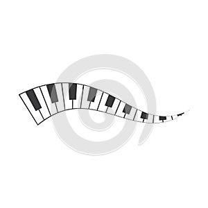 Piano icon vector