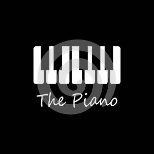 Piano icon vector