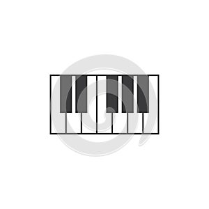 Piano icon vector