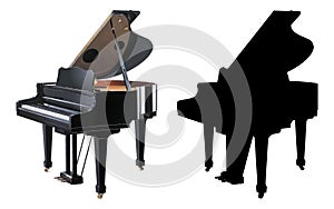 Piano illustration photo