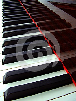 Piano keyboard background