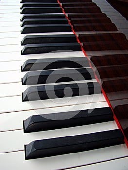 Piano keyboard background