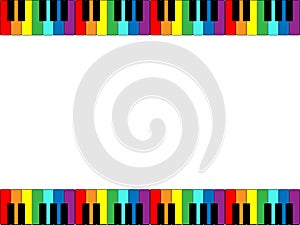 Piano Keyboard Border