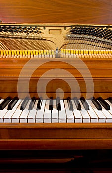 Piano Keyboard and Insides