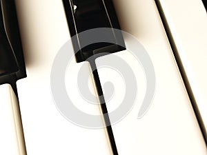 Piano keyboard keys