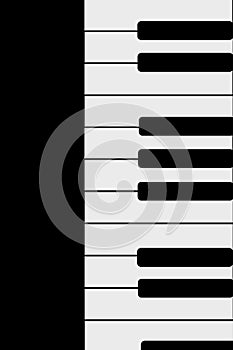 Piano keyboard vector icon illustration