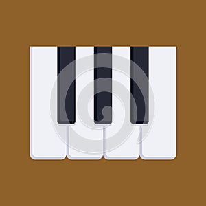 piano keyboard. Vector illustration decorative design