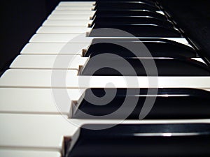 Piano keys photo