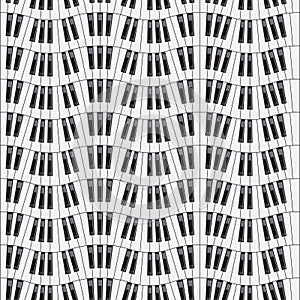 Piano keys. Seamless vector illustration.