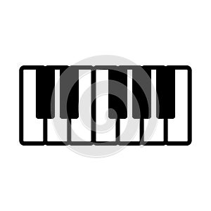 Piano - music icon vector design template
