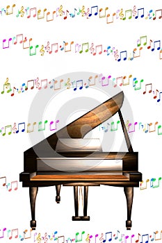 Piano notes music