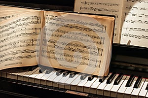 Piano with score