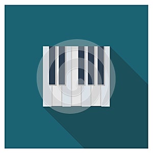 Piano simple modern flat icons vector collection of business