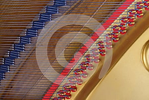 piano strings detail