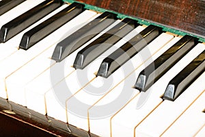 Piano strings sound tuning music