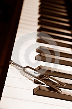 Piano and tuning forl