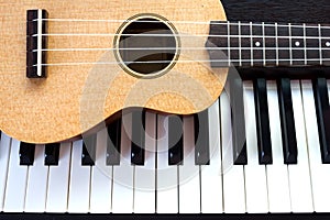 Piano and ukulele