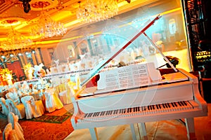 Piano at wedding