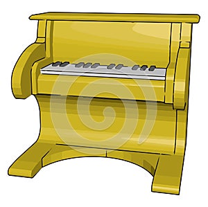 A Pianola toy Picture vector or color illustration photo