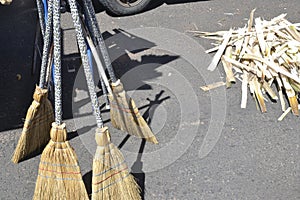 Piassava broom, in a street fair in Brazil