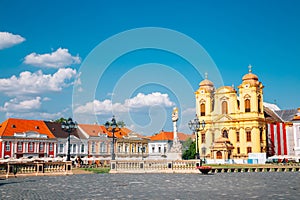 Piata Unirii Union square in Timisoara, Romania